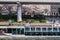 Sumida River pleasure boat and a seagull