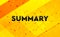 Summary abstract digital banner yellow background