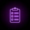 summary statement line icon. Elements of web in neon style icons. Simple icon for websites, web design, mobile app, info graphics