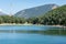 Summer afternoon at Lake Engolasters in the Pyrenees. Escaldes Engordany, Andorra