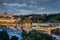 A summer afternoon near the city center of Prague, next to the Vltava river