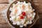 Summer Ambrosia delicious salad of fruits and marshmelow with va