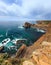 Summer Atlantic ocean coastline Algarve, Portugal.