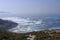 Summer Atlantic Ocean rocky coastline panorama