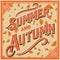 Summer and autumn vector design