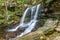 Summer at B. Reynolds Falls in Ricketts Glen State Park of Pennsylvania