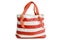 Summer bag with orange stripe