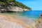 Summer Baia della Pergola beach, Puglia, Italy