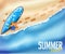Summer Beach Background for Adventures with Space