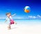 Summer Beach Family Fun Playful Concept