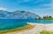 Summer beach of garda lake