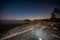 Summer Beach illuminated at night at Deception Pass