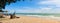 Summer Beach Panorama at Chonburi, Thailand