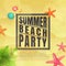 Summer beach party flyer