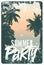 Summer Beach Party typographic grunge vintage poster design. Retro vector illustration.