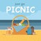 Summer Beach Picnic Card or Invitation
