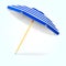 Summer beach umbrella, parasol. Sun protection vector concept