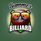 Summer billiard logo. Summer for billiard
