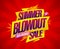 Summer blowout sale banner design