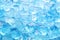 Summer blue ice cube abstract or natural frozen water texture background