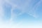 Summer blue sky cloud gradient light white background. Beauty clear cloudy in sunshine calm bright winter air bacground. Gloomy