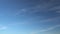 Only summer blue sky with fast moving light thin cirrus clouds. Full HD Time Lapse footage