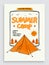 Summer Camp Template, Banner or Flyer design.