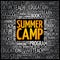 Summer Camp word cloud collage