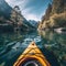 Summer canoe and kayak trips.generative ai