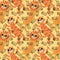 Summer cartoon animals seamless lion and tiger pattern for wrapping paper and fabrics and kids party accessories