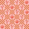 Summer Checkered with Lobster colorful Groovy mood Seamless Pattern Vector Illustration