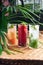 Summer chilled drinks with fresh juice