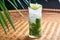 Summer chilled drinks with fresh juice, mint, ice. traditional drink mojito