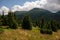 Summer on Chornohora mountain ridge in Carpathian mountains