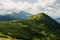 Summer on Chornohora mountain ridge in Carpathian mountains