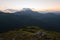 Summer on Chornohora mountain ridge in Carpathian mountains