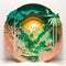 Summer Circle Tropical Jungle Papercut Diorama