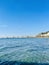 Summer cityscape of Vlore town. Adriatic sea, Albania.