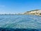 Summer cityscape of Vlore town. Adriatic sea, Albania.