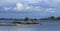 Summer clouds and landscape at Lake Vanern