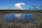 Summer cloudscape over habitat restoration project in Everglades National Park.