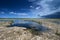 Summer cloudscape over habitat restoration project in Everglades National Park.