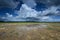 Summer cloudscape over habitat restoration project in Everglades National Park.