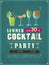 Summer cocktail party poster