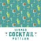 Summer cocktail pattern