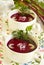 Summer cold beet soup