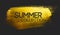 Summer Collection Text on Golden Brush