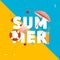 Summer Concept Card Travel Holiday. Vector