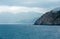 Summer Corniglia view from Manarola, Cinque Terre, Italy