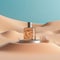 Summer Cosmetic Product Display Podium on Desert Sand Background - Perfume, Fashion and Natural Product Showcase. Generative AI